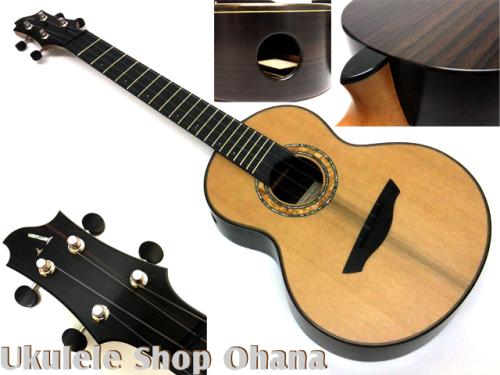 Akira Niihori Ukulele [Somali] テナー4弦 17.5-18インチ ファンフレット サイドホール #04030 ウエスタンレッドシダー/インディアンローズウッド