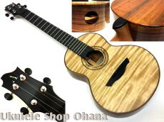 Akira Niihori Ukulele [Somali] テナー4弦 サイドホール #04029 カーリーメイプル/ハワイアンコア
