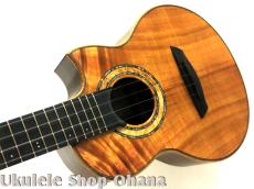 Akira Niihori Ukulele [Crocodile]セミテナー サイドホール カッタウェイ ハワイアンコア/アメリカンウォルナット #03037_6