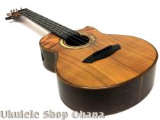 Akira Niihori Ukulele [Crocodile]セミテナー サイドホール カッタウェイ ハワイアンコア/アメリカンウォルナット #03037_8