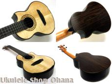 Akira Niihori Ukulele [Lizard] グランドコンサート サイドホール #05033 CW/AR カーリー栃/インディアンローズウッド(裏1P)_3