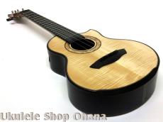 Akira Niihori Ukulele [Lizard] グランドコンサート サイドホール #05033 CW/AR カーリー栃/インディアンローズウッド(裏1P)_10