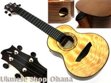Akira Niihori Ukulele [Daizu] スモールコンサート サイドホール #06005 カーリー栃/アメリカンウォルナット