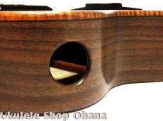 Akira Niihori Ukulele [Daizu] スモールコンサート サイドホール #06005 カーリー栃/アメリカンウォルナット_10
