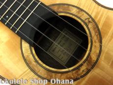 Akira Niihori Ukulele [Daizu] スモールコンサート サイドホール #06005 カーリー栃/アメリカンウォルナット_11