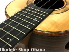Akira Niihori Ukulele [Daizu] スモールコンサート サイドホール #06005 カーリー栃/アメリカンウォルナット_15