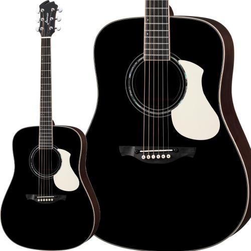 James J-500L BLK エレアコ アジャスタブルサドル搭載 簡単弦高調整 ドレッドノート アコースティックギター