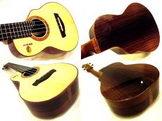 Ohana Spirit Ukulele Tenor Full Custom Cutaway Adirondack Spruce/Brazilian Rosewood_3
