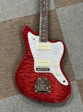 Fender 2024 Collection, Made in Japan Hybrid II Jazzmaster, Rosewood Fingerboard, Quilt Red Beryl_2