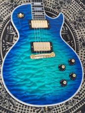 Gibson ~Made to Measure~ 1968 Les Paul Custom 7A Quilt Maple Top Wraparound Trans Blue Burst Gloss 