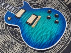 Gibson ~Made to Measure~ 1968 Les Paul Custom 7A Quilt Maple Top Wraparound Trans Blue Burst Gloss _2