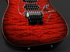 G-Life Guitars Cross Edge Quilt ~Raspberry Red Burst~_7