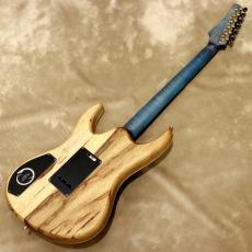 Valenti Guitars Nebula Carved Semihollow, Violet Blue(dark burst)_3