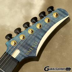 Valenti Guitars Nebula Carved Semihollow, Violet Blue(dark burst)_4