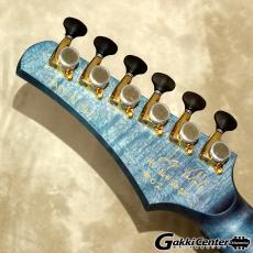 Valenti Guitars Nebula Carved Semihollow, Violet Blue(dark burst)_5