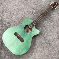 ZEMAITIS CAF-90HCW Forest Green Abalone【大人気ハート型サウンドホール エレアコ!】【丈夫なギグバッグ付】_2