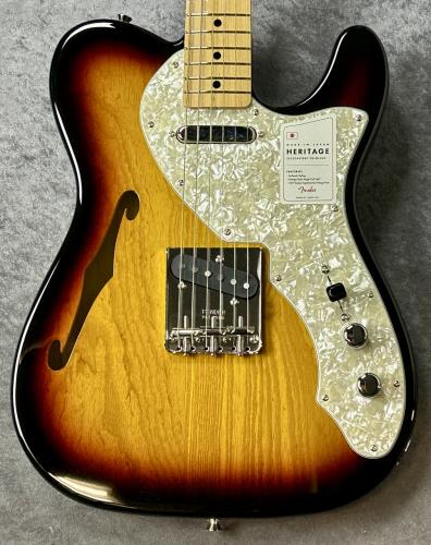 Fender Made in Japan Heritage 60s Telecaster Thinline -3-Color Sunburst- #JD24020264【2.72kg】