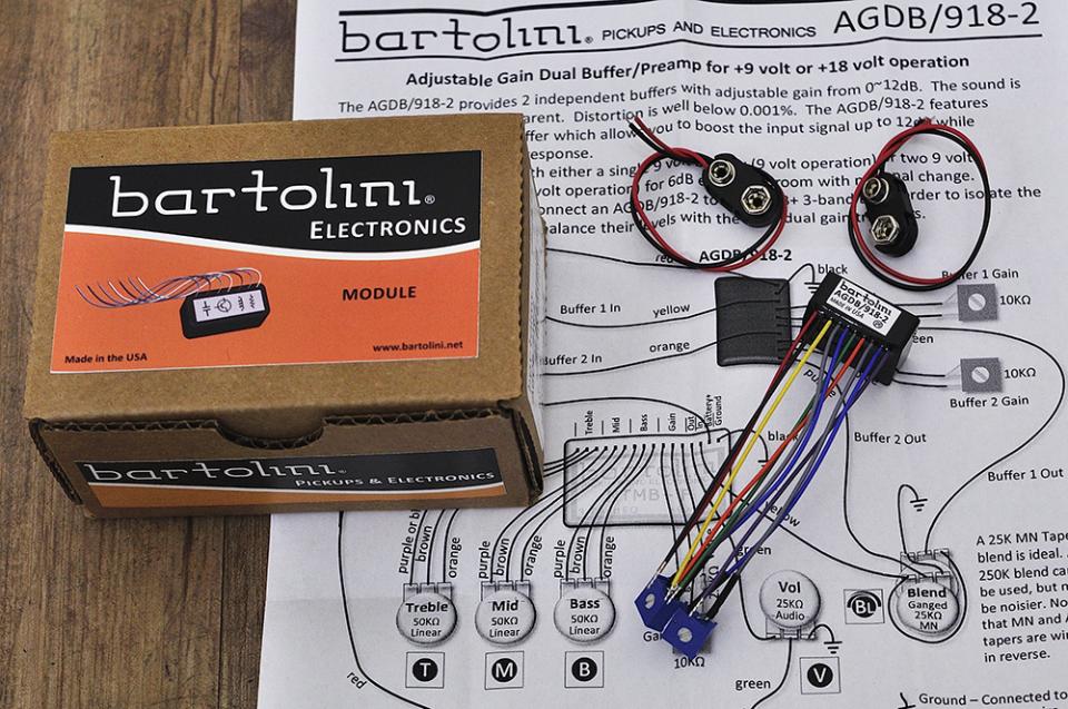 bartolini AGBD/918-2 ベース用プリアンプ 新品 1252591