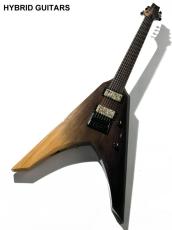 Combat V type EVERTUNE 7st Trans Black Natural Fade Burst with Bare Knuckle Nailbomb_3