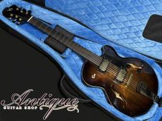 Victor Baker Custom Order Model 14 Semi-Hollow 2016 Antique Violin Brown /1P-Pine Top & Sitka-Spruce Body, Honduras-Mahogany Neck 2.55kg EX++ "Amazing Jazz Tone"