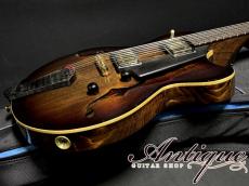 Victor Baker Custom Order Model 14 Semi-Hollow 2016 Antique Violin Brown /1P-Pine Top & Sitka-Spruce Body, Honduras-Mahogany Neck 2.55kg EX++ "Amazing Jazz Tone"_6