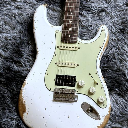 XOTiC XSC-2 Olympic White Heavy Aged w/Roasted Flame Maple Neck【圧巻のヘヴィエイジド】