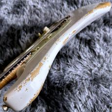 XOTiC XSC-2 Olympic White Heavy Aged w/Roasted Flame Maple Neck【圧巻のヘヴィエイジド】_10