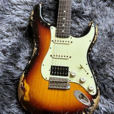 XOTiC XSC-2 3-Tone Burst Heavy Aged w/Roasted Flame Maple Neck【圧巻のヘヴィエイジド!】