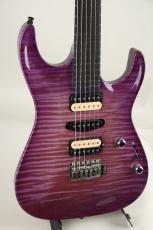 Marchione Guitars Set Neck Carve Top 1pcs Figured Maple African Mahogany H/S/H Trans Blue 2022_3