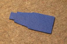 Miller #306 Tailpiece brass/rosewood inlay / Blue Felt 【テールピース】_3