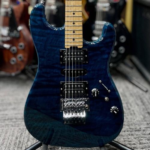 SCHECTER ST-CTM-FRT 'Mod.' -BKAQ Black Aqua / Maple- 2005年製【良杢目!】【Made In Japan】