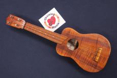 Kamaka MINT! 1980's White Label Curly Koa Soprano #5509_5