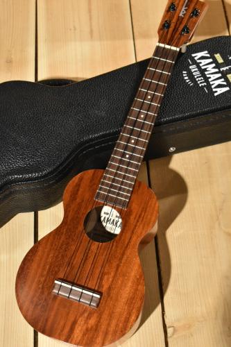 Kamaka HF-1L【2020年製 美品中古】【ソプラノロングネック】【濃色ハワイアンコア】