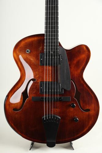 Victor Baker Guitars Model 15 Archtop 2 Pickup w/ Ebony Pickguard Light Cello Brown High Gloss Finish 2026