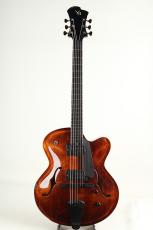 Victor Baker Guitars Model 15 Archtop 2 Pickup w/ Ebony Pickguard Light Cello Brown High Gloss Finish 2026_2