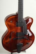 Victor Baker Guitars Model 15 Archtop 2 Pickup w/ Ebony Pickguard Light Cello Brown High Gloss Finish 2026_3