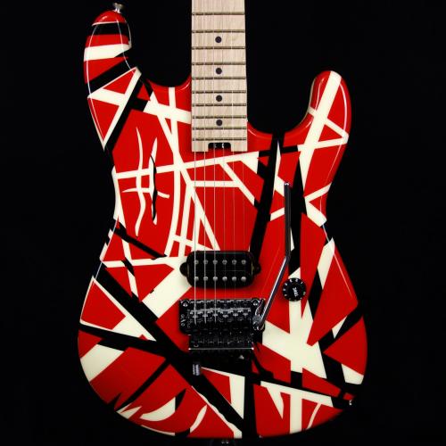 EVH Striped Series Red with Black Stripes