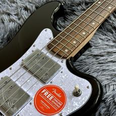 Squier Paranormal Rascal Bass HH, Laurel Fingerboard, White Pearloid Pickguard, Metallic Black【特価】_4