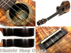 四弦舎 [ML381] リトルコンサート #26506 ハワイアンカーリーコア/インディアンローズウッド_4