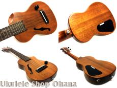 Seilen [SECF-100/OHANA] コンサート ソリッドエレキ アフリカンマホガニー Fishmanパッシブピックアップ搭載_3