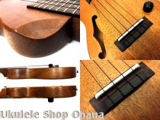 Seilen [SECF-100/OHANA] コンサート ソリッドエレキ アフリカンマホガニー Fishmanパッシブピックアップ搭載_4