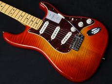 Fender 2024 Collection Made in Japan Hybrid II Stratocaster Flame Sunset Orange Transparent_3