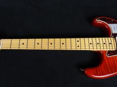 Fender 2024 Collection Made in Japan Hybrid II Stratocaster Flame Sunset Orange Transparent_4
