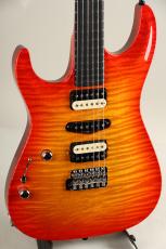 Marchione Guitars Set Neck Carve Top 1pcs Figured Maple H/S/H Left Hand Cherry Sunburst_3
