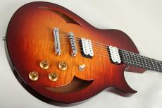 Marchione Guitars Semi Hollow Baritone 59 Burst / Figured Maple&Mahogany Back "The first one" 2023_11