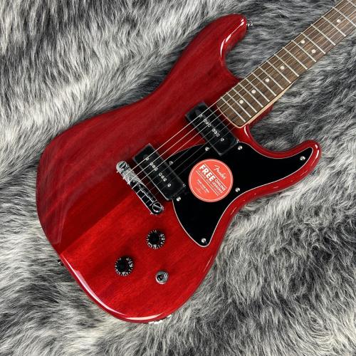 Squier Paranormal Strat-O-Sonic Crimson Red Transparent