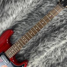 Squier Paranormal Strat-O-Sonic Crimson Red Transparent_4