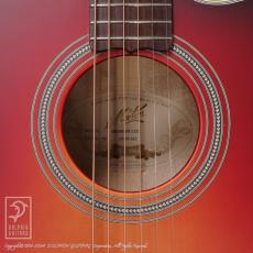 Maton EBG808PF LTD Antique Red Burst_12