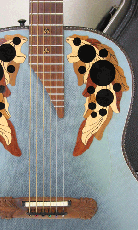 Ovation Super Adamas 1687-8(Blue) /　Non Cutaway・Carbon Graphite Top・Lyrachord Side and Back・Deep Bowl・Adamas Epaulet・Preamp OP-24 【With Original Hard Case】  1994年製_2