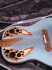 Ovation Super Adamas 1687-8(Blue) /　Non Cutaway・Carbon Graphite Top・Lyrachord Side and Back・Deep Bowl・Adamas Epaulet・Preamp OP-24 【With Original Hard Case】  1994年製_8